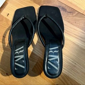 ZARA Kitten Heel Sandal